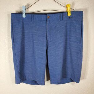 Travis Mathew Mens Chino Golf Shorts Size 40 Blue Casual Hybrid Performance